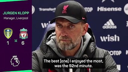 Klopp hails Leeds win as "best performance of the season"