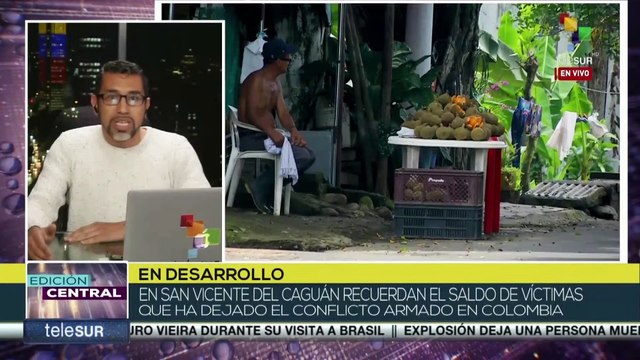 Habitantes y funcionarios recordaron lamentable saldo de víctimas del conflicto armado en Colombia