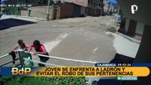 Cajamarca: mujer se enfrenta a ladrón para evitar el robo de sus pertenencias
