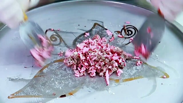 Cadbury Dairy Milk Chocolate ice cream rolls street food - ايس كريم رول شوكو_HD