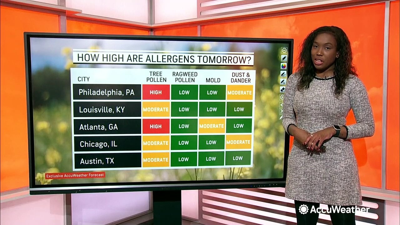 Your allergy forecast for April 18 video Dailymotion