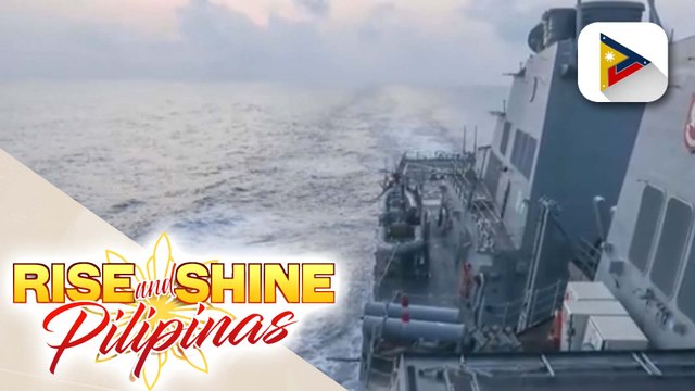 USS Milius Guided-Missile Destroyer, naglayag sa Taiwan Strait bilang bahagi ng 'freedom of ...