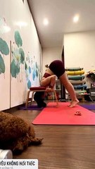HEADSTAND YOGA WITH A CHAIR