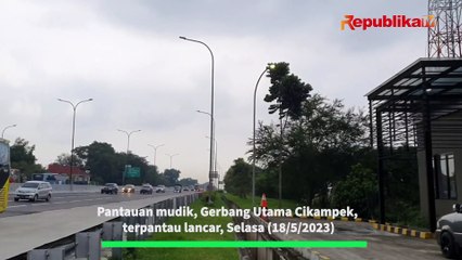 Arus Mudik Via Tol Cikampek Terpantau Lancar