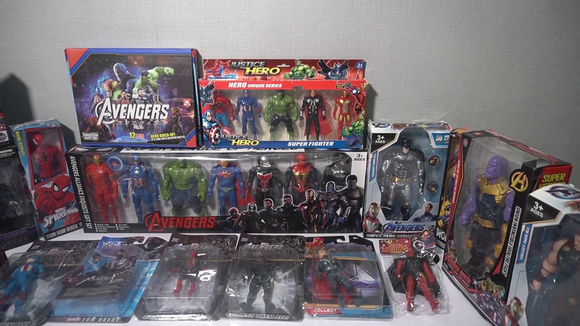 2023 Avengers Superheroes Toys Collection Spider man Hulk Captain America Thanos Iron Man Venom