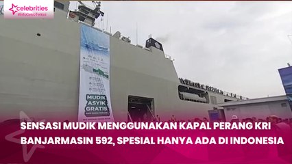 mudik menggunakaSensasi Mudik Menggunakan Kapal Perang KRI Banjarmasin 592, Spesial hanya Ada di Indonesian kapal