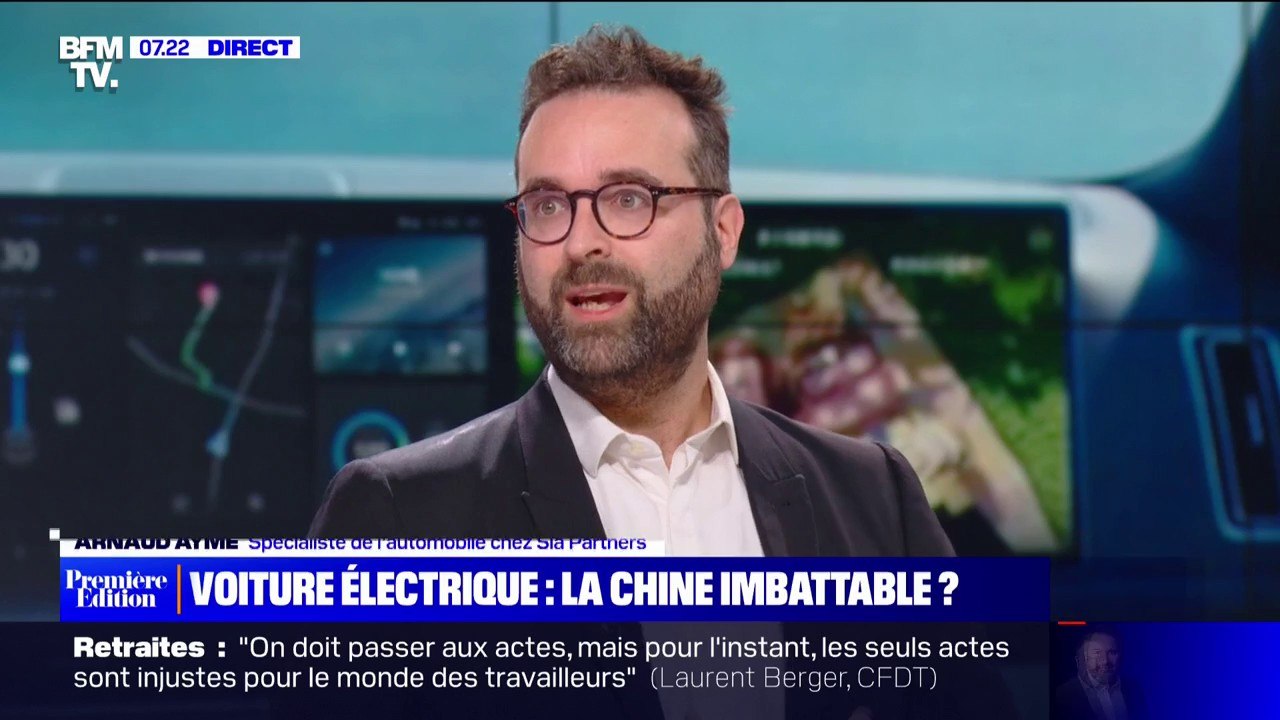 Voiture électrique: "Les constructeurs chinois ont pu investir directement dans les mines de production" pour les batteries, explique Arnaud Aymé, spécialiste de l'automobile