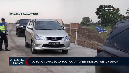 Tol Fungsional Solo-Yogyakarta Resmi Dibuka Untuk Umum