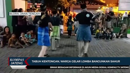 Tabuh Kentongan, Warga Gelar Lomba Bangunkan Sahur