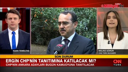 Sadullah Ergin, CHP'nin aday tanıtım toplantısına katılmayacak