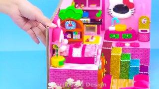 Amazing DIY Ideas and How To Make Miniature Hello Kitty House from Cardboard ❤️ DIY Miniature House