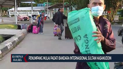 Penumpang Mulai Padati Bandara Internasional Sultan Hasanuddin