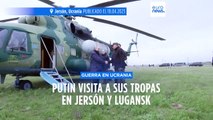 Rusia-Ucrania | El presidente Putin viajó a Jersón y Lugansk para entrevistarse con los militares