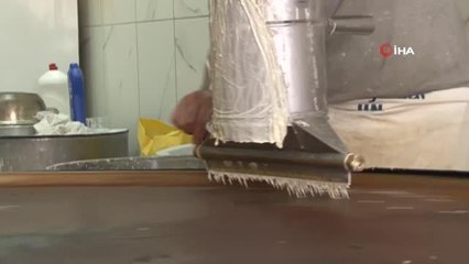Bayram öncesi, geleneksel üretim tel kadayıf yoğun ilgi görüyor