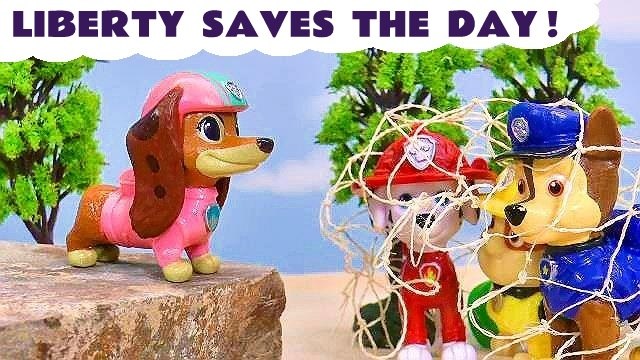 Paw Patrol Toys Rescue Story - LIBERTY Saves The Day Animation Cartoon for Kids