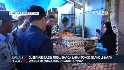 Gubernur Sulsel Tinjau Harga Bahan Pokok Jelang Lebaran