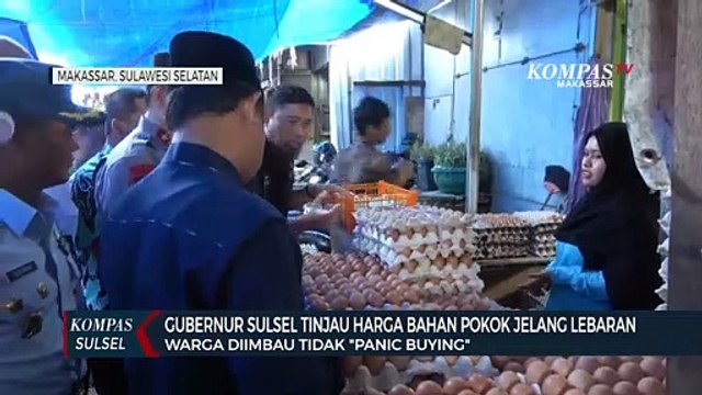 Gubernur Sulsel Tinjau Harga Bahan Pokok Jelang Lebaran