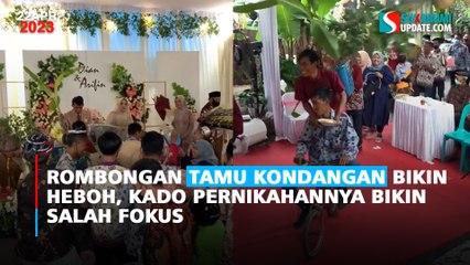 Rombongan Tamu Kondangan Bikin Heboh, Kado Pernikahannya Bikin Salah Fokus