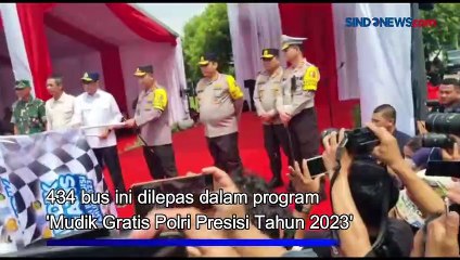 Kurangi Beban Jalan Tol dan Arteri, Kapolri Lepas 434 Bus Mudik Gratis Polri Presisi