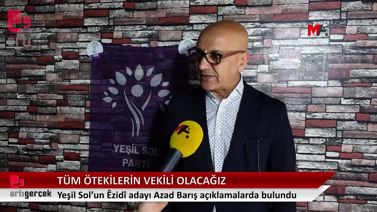Yeşil Sol'un Êzidî adayı Azad Barış: Tüm ötekilerin sesi olacağız