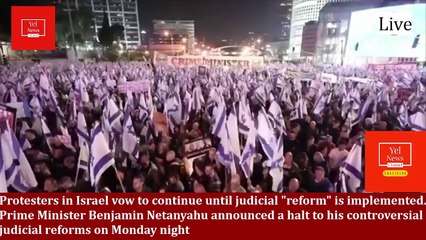 Benjamin Netanyahu halt Israel judicial reform | Isreal