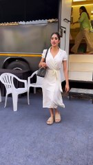 Janhvi Kapoor spotted post shoot in Mumbai