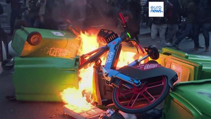 Ausschreitungen in französischen Städten nach Präsidentenrede