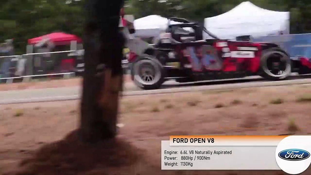 880Hp FORD OPEN V8 ONBOARD Pikes Peak CRAZY WEATHER