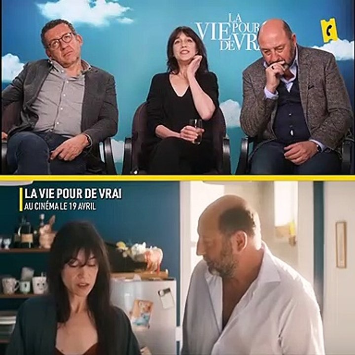 Interview La Vie pour de vrai - Dany Boon, Charlotte Gainsbourg et Kad Merad