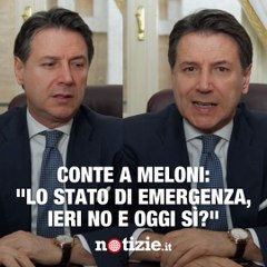 Stato di emergenza: la durissima risposta di Conte a Meloni