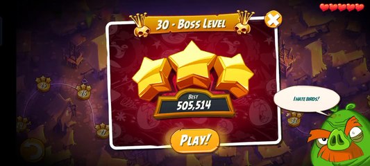 Angry Birds 2 | Level 30 | Boss Level | Hitting Fun | Angry Bird Show 2