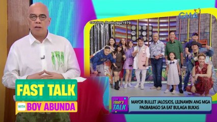 Fast Talk with Boy Abunda: Bullet Jalosjos, magsasalita na sa isyu ng Eat Bulaga! (Episode 60)