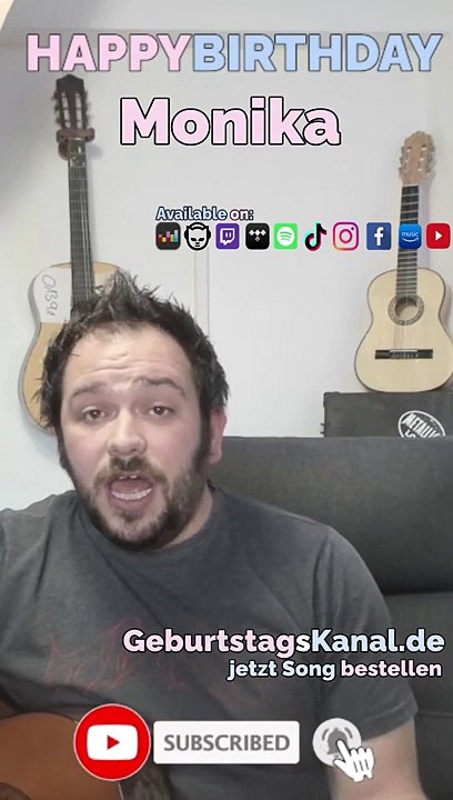 Happy Birthday, Monika! Geburtstagsgrüße an Monika