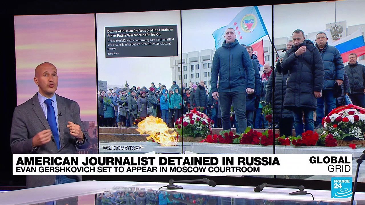 Who is Evan Gershkovich and what does Russia accuse him of?