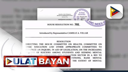 Kamara, pinaiimbestigahan na ang napaulat na lumalalang mental health crisis sa mga estudyante sa bansa