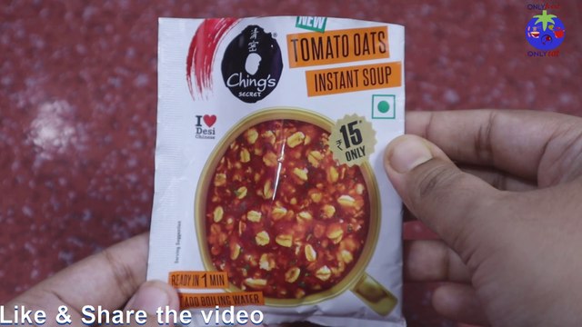 How to prepare in 1 minute Ching's secret Tomato Oats Instant Soup and Orbit Chewing Gum Review