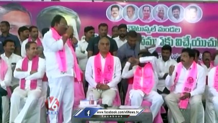 BRS MLA Kusukuntla Prabhakar Reddy Crying In Meeting _ V6 News