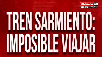 Tren Sarmiento: demoras y cancelaciones por una medida de fuerza gremial
