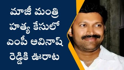 వివేకానంద హత్య కేసులో ఎంపీ అవినాష్ రెడ్డికి ఊరట