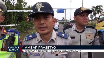 Exit Tol Krapyak Semarang Mulai Diberlakukan One Way