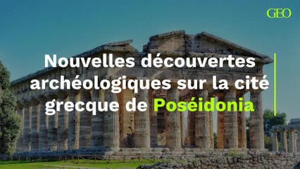 Nouvelles découvertes archéologiques sur la cité grecque de Poséidonia