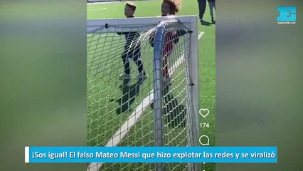 El falso Mateo Messi que hizo explotar las redes y se viralizó