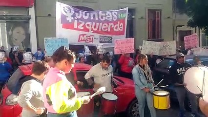 Protesta del MST frente a la Cámara Penal n° 1
