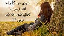 Eid Sad Poetry in Urdu /Eid ki Shayari Shayari  / Khadija poetry passion