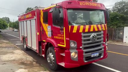 下载视频: Bombeiros resgatam cachorro que caiu e ficou preso em buraco