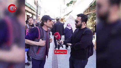 Sokak röportajında gündem olan diyalog