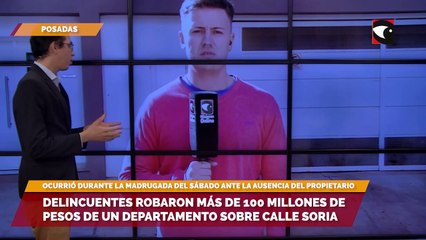 Delincuentes robaron más de 100 millones de pesos de un departamento sobre calle Soria