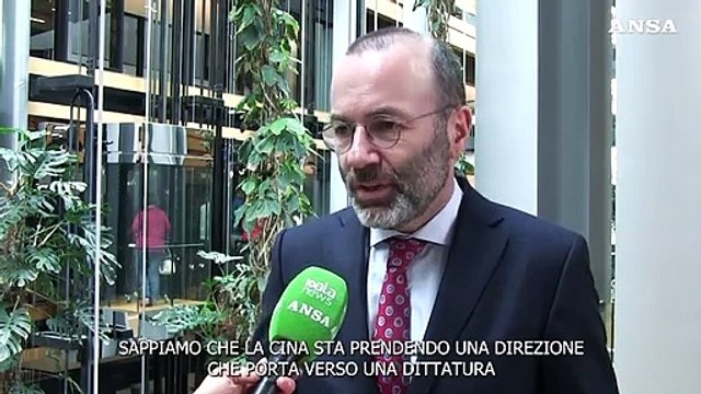 Ue-Cina, Weber: Sfruttare le opportunita' di cooperazione ma con attenzione ai rischi