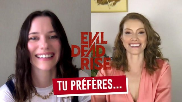 EVIL DEAD RISE : Alyssa Sutherland et Lily Sullivan jouent à Tu préfères