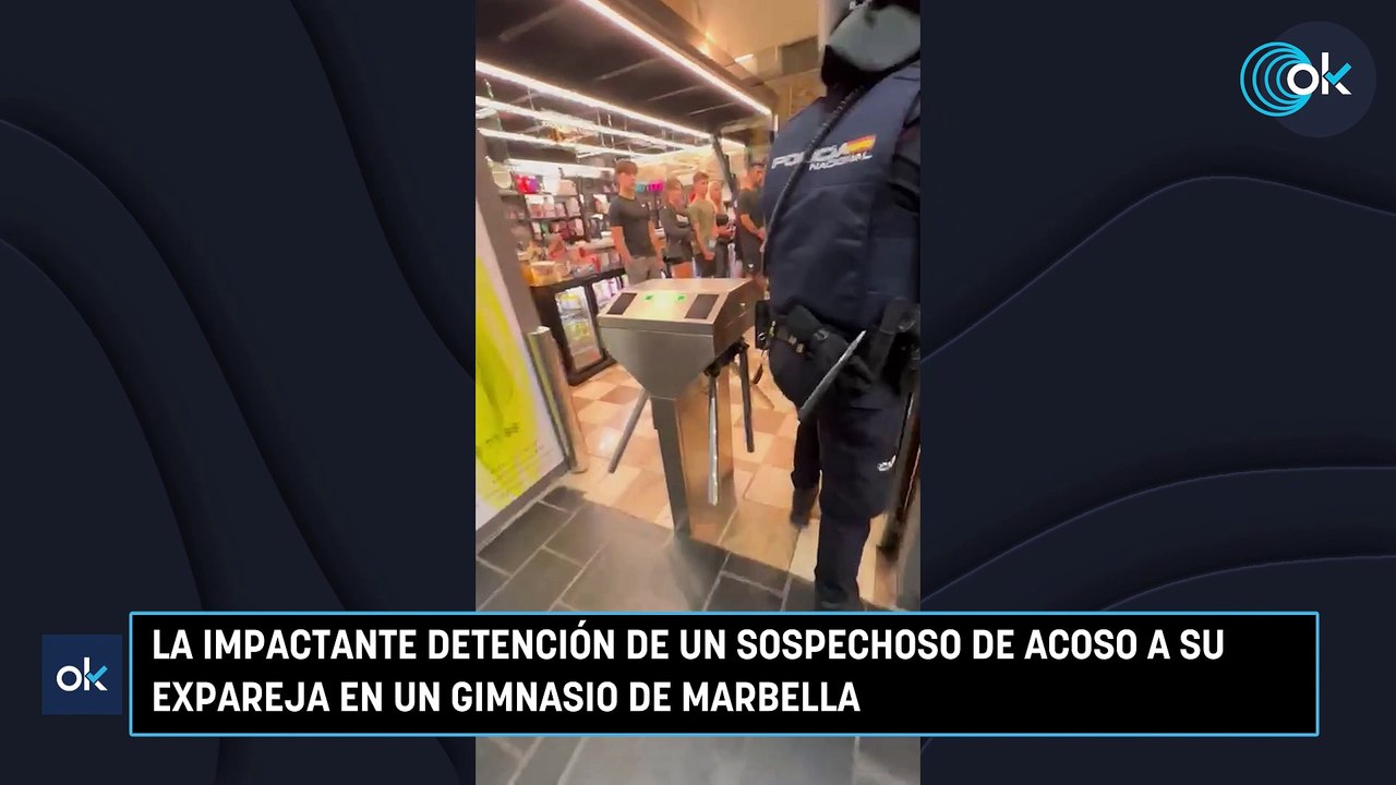 La impactante detención de un sospechoso de acoso a su expareja en un gimnasio de Marbella